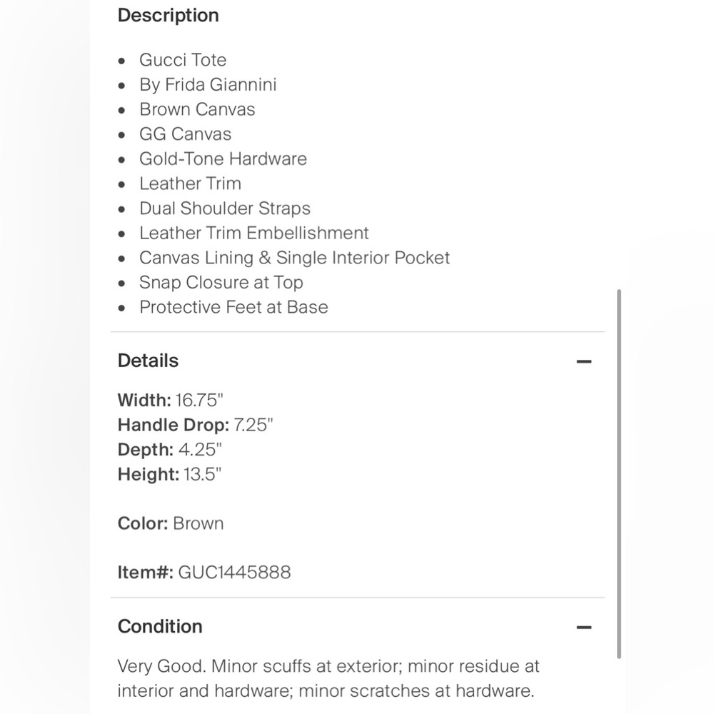 Gucci Canvas Tote - Picture 12 of 12